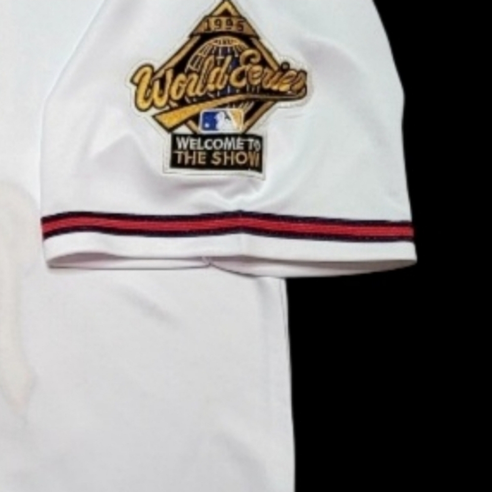 Chipper Jones Jersey Atlanta Braves 1995 World Series Throwback Stitched NEW ❤️ - Picture 3 of 4
